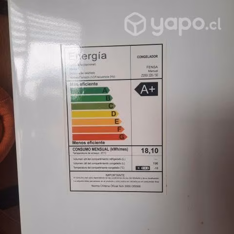 Freezer horizontal fensa 196 litros
