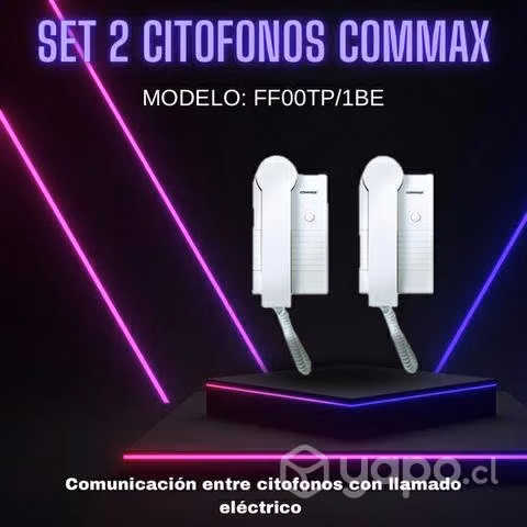 Set de 2 citófonos Commax Modelo FF00TP/1BE