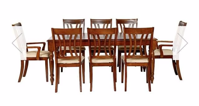 Juego de comedor madera Florencia (8 sillas)