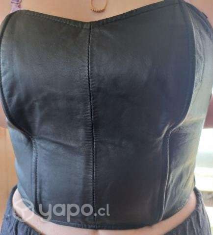 Top cuero 100% s/m - Imagen 2