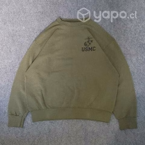 Poleron USMC De Los Años 90's Verde Talla L