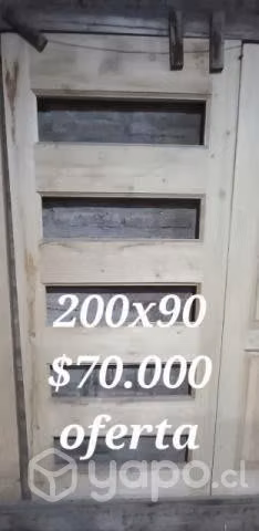 Puerta de madera son saldos - Imagen 2