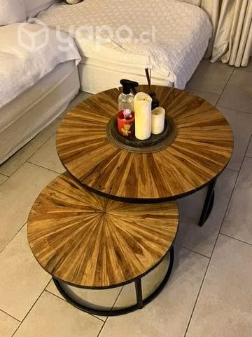 Mesa de centro doble