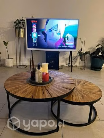 Mesa de centro doble