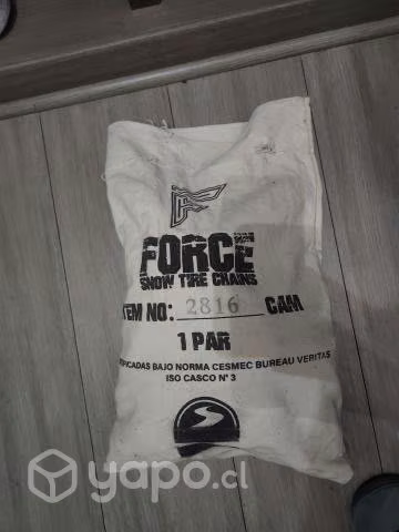 Cadenas para la nieve, rin 16, 17 y 18