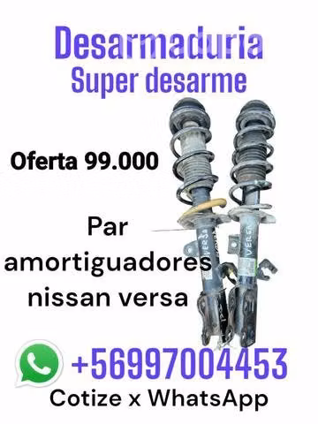 Par de amortiguadores Nissan Versa