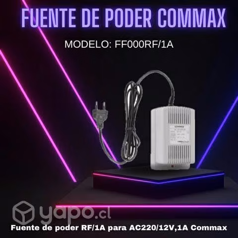 Fuente de poder RF/1A para AC220/12V,1A Commax