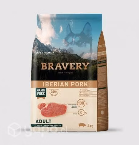 Bravery iberian pork adult large 4kg