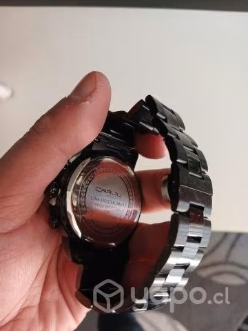 Reloj acero negro hombre