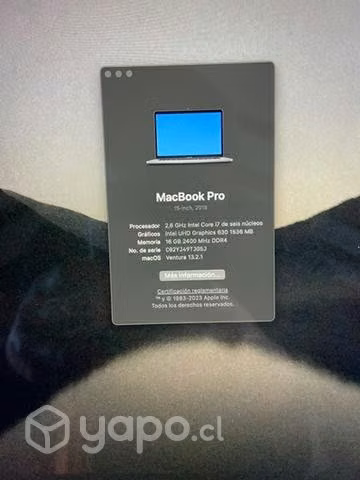 MacBook Pro 2018 15"