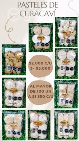 pasteles de curacavi y confites