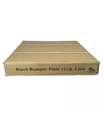 Disco Olímpico Bumper Negro 15 Lbs