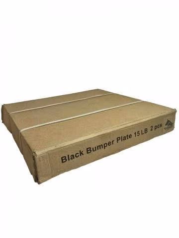 Disco Olímpico Bumper Negro 15 Lbs