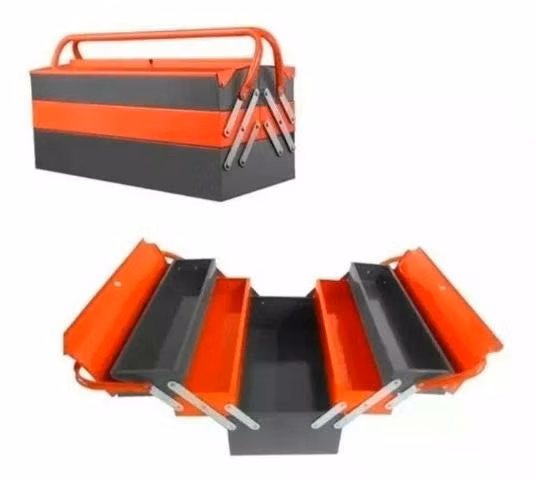 Caja herramienta articulada metalica