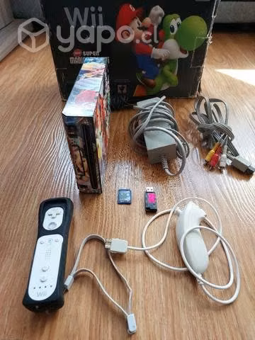 Wii desbl0queado con todos sus accesorios