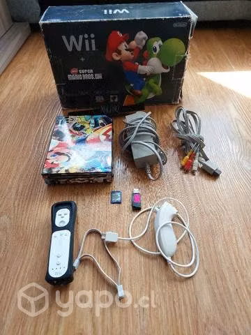 Wii desbl0queado con todos sus accesorios