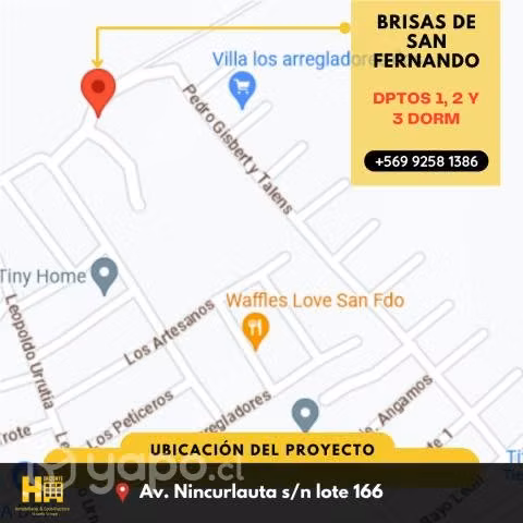Departamento 3 Dormitorios 1 Baño, Desde 1.729UF