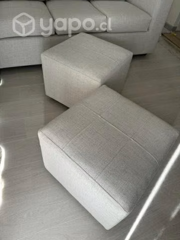 Pouf x2 gris - Imagen 2