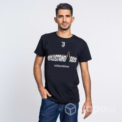 Polera Juventus Negra C/ Logo E