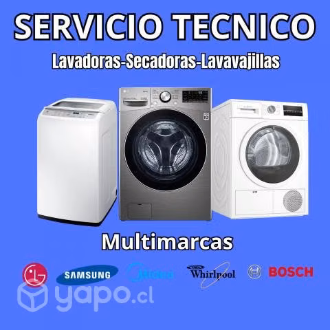 Servicio Tecnico integral lavadoras,Secadoras,etc