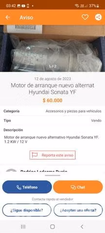 Repuestos Varios Hyundai Sonata 2012 OFERTA PACK