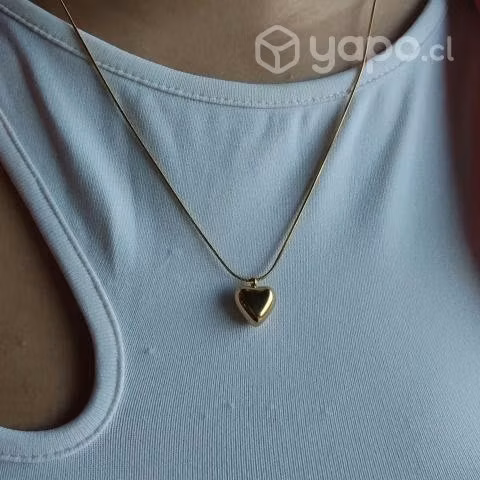 Collar de corazón en Acero Inoxidable 316L - Imagen 3