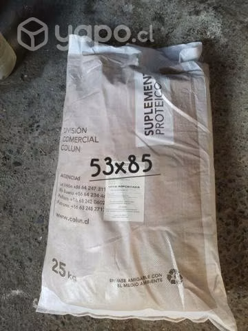 Sacos vacios como nuevos