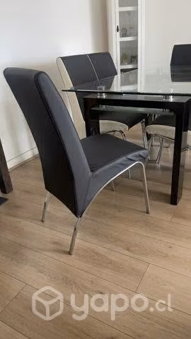 Comedor de vidrio 6 sillas