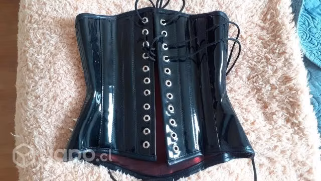 Corset de charol con puntas talla S - Imagen 2