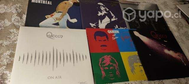 Colección completa vinilos queen+tornamesa+parlant