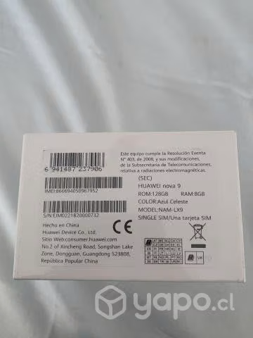Smartphone Huawei Nova 9 NUEVO