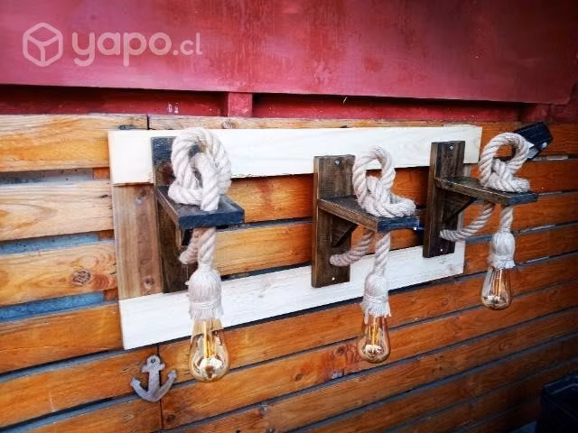 Lumimarias Rusticas con Ampolletas - Imagen 6