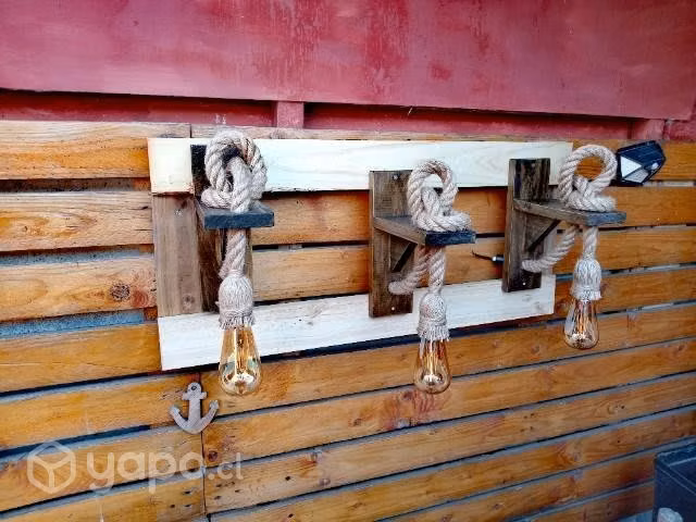 Lumimarias Rusticas con Ampolletas - Imagen 3