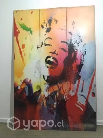 Cuadros Marilyn Monroe y 2pac