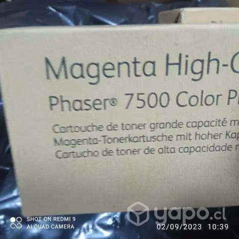 Toner phaser xerox 7500 colores originales de alta - Imagen 2