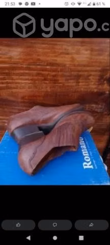 Botines Cortos de Cuero 40