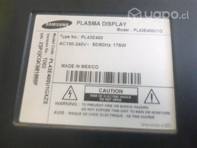 TV Samsung 43" poco uso