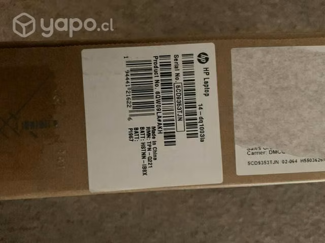 Computador HP + cable de carga