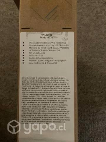 Computador HP + cable de carga