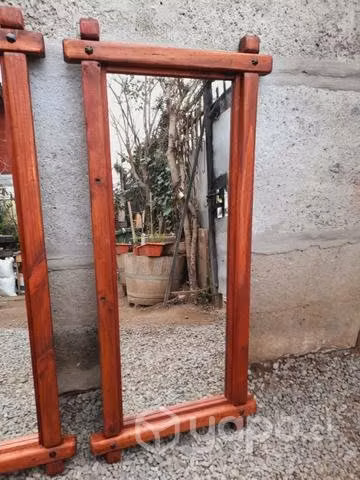 Espejos marco de madera para pared - Imagen 3