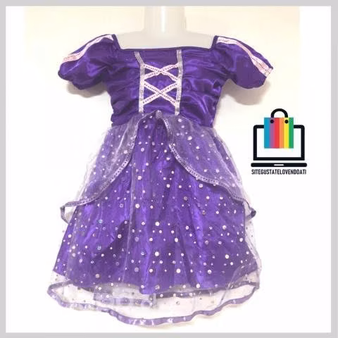 Vestido de Princesa Violeta