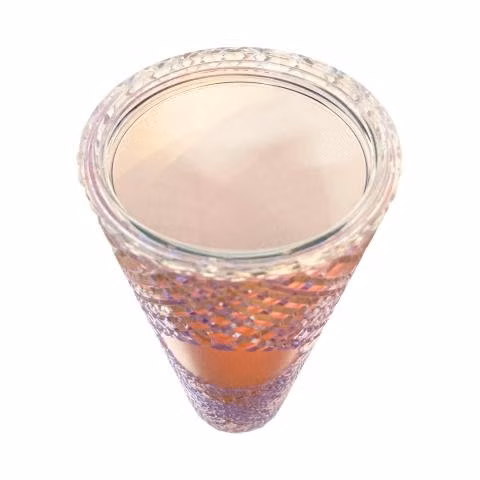 Vaso Térmico Rosa Degradado Glitter Tipo Starbucks