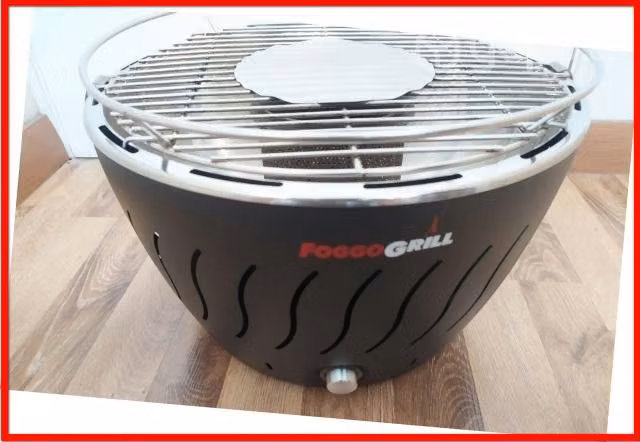 Parrilla sin humo - a carbón - portáti