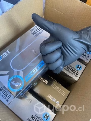 Guantes de nitrilo negro 5.5 extra resistente - Imagen 3