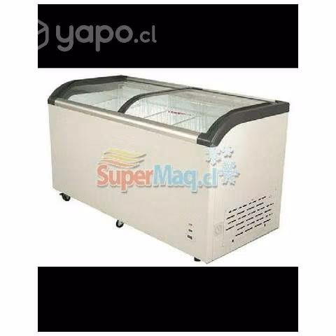 Congeladora 520lts.vidrio curvo