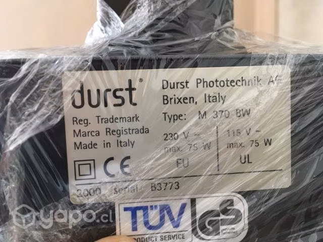 Ampliadora Durst M 370 BW - made in ITALY