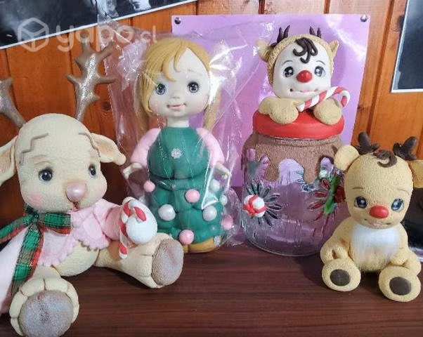 Figuras navideñas en porcelana