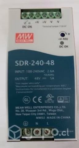 Fuente de Poder 48V 5A ajustable SDR-240-48 - Imagen 4