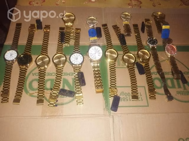 lote de 15 relojes metálicos