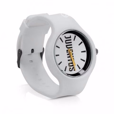 Juventus Reloj Pulsera de Silicona Blanco C/ Logo